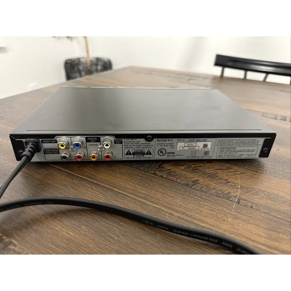Sony DVP-SR210P Progressive Scan DVD Player With Remote Control Tested